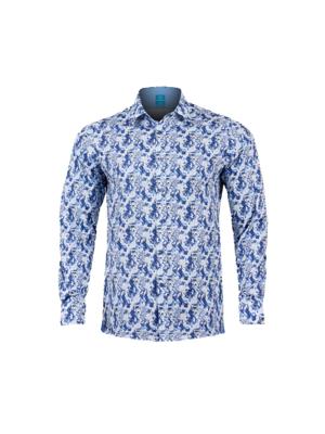 Azure Bird Garden Overhemd XL Lureaux - Handgemaakte Nette Schoenen Voor Heren Azure Bird Garden Overhemd XL Lureaux - Handgemaakte Nette Schoenen Voor Heren