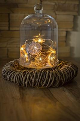 Konstsmide 3147-603 Motief lichtketting Binnen werkt op batterijen Aantal lampen 10 LED Warmwit Verlichte lengte: 0.9 m