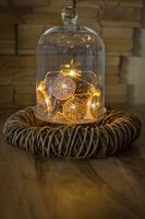 Konstsmide 3147-603 Motief lichtketting Binnen werkt op batterijen Aantal lampen 10 LED Warmwit Verlichte lengte: 0.9 m - thumbnail