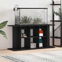 VidaXL Aquariumstandaard zwart eiken 120x40x60 cm bewerkt hout - thumbnail