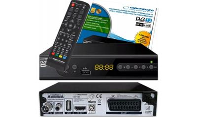 Esperanza EV106R TV set-top box Kabel Zwart