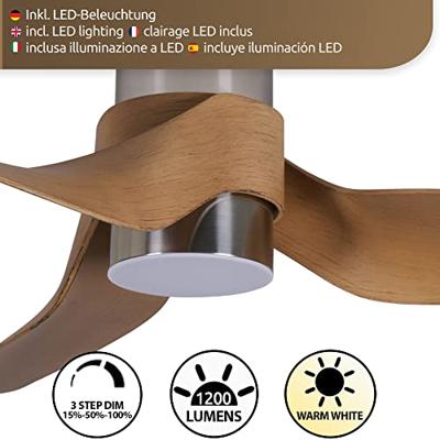 Beacon Plafondventilator met lampNautica Ø 132cm - 213355