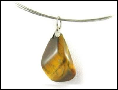 Edelsteen Hanger Tijgeroog