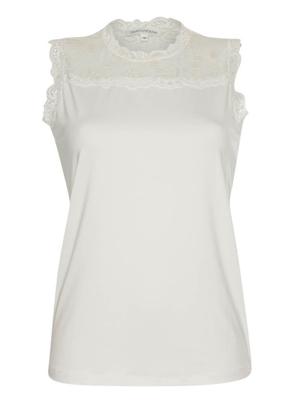 Tramontana Paris Nos Basic Top Lace Tops En Singlets 001100-offwhite