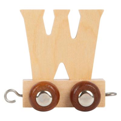 Small Foot - houten lettertrein - w - 12 stuks
