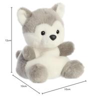 Palm Pals Husky knuffeltje - 13 cm - thumbnail