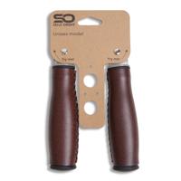 Selle Orient fiets handvatten 135mm bruin kunstleer - thumbnail