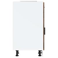 Keuken onderkast "Porto" bewerkt hout gerookt eikenkleurig - thumbnail