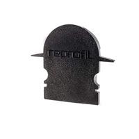 Deko Light 979572 Endkappe R-ET-02-12 Set 2 Stk, Schwarz Profieleindkap Kunststof (l x b x h) 27 x 6 x 23.5 mm 1 stuk(s) - thumbnail