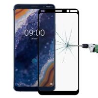 9u 9D volledig scherm getemperd glas screen protector voor Nokia 9 (zwart) - thumbnail