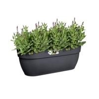 ELHO - Bloempot - Vibia Campana Easy Hanger Large - Antraciet - Buitenbalkon - L 24,1 x B 46 x H 26,5 cm - thumbnail