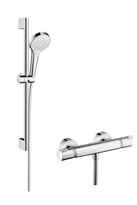 Hansgrohe Croma Select S Vario / Ecostat Comfort douchecombinatie 65cm Wit-Chroom