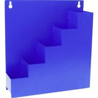 Quadrios 24CA455 Kabelbinder-opbergbox-wandhouder blauw 5 vakken (l x b x h) 30 x 8 x 32 cm - thumbnail