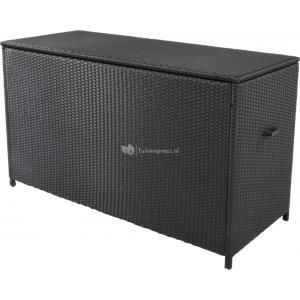 Kussenbox wicker zwart Kussenbox wicker zwart