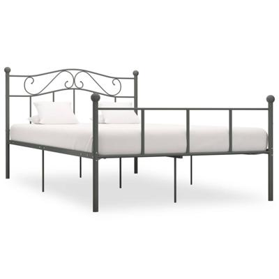 Bedframe metaal grijs 160x200 cm