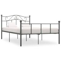 Bedframe metaal grijs 160x200 cm - thumbnail