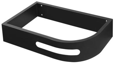 Wastafelbeugel met Handdoekhouder Sapho Pulse Links Zwart Wastafelbeugel met Handdoekhouder Sapho Pulse Links Zwart