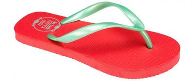 Waimea teenslippers junior print fuchsia groen maat 33