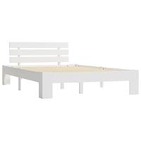 Bedframe massief grenenhout wit 120x200 cm - thumbnail