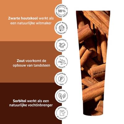 Ecodenta Black Cinnamon Whitening Toothpaste - thumbnail