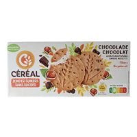 Zandkoekjes chocolade & hazelnoot zonder suikers 132 Gram - thumbnail