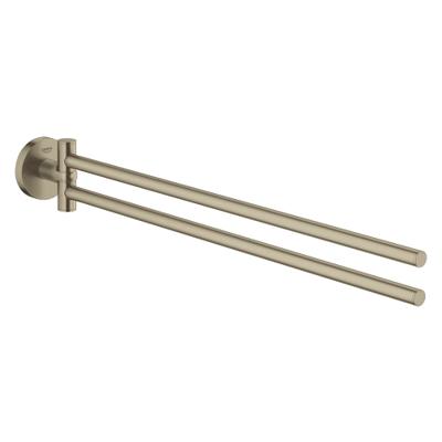 GROHE Essentials Handdoekhouder - 45cm - dubbel - draaibaar - geborsteld nikkel 40371en1