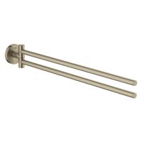 GROHE Essentials Handdoekhouder - 45cm - dubbel - draaibaar - geborsteld nikkel 40371en1 - thumbnail