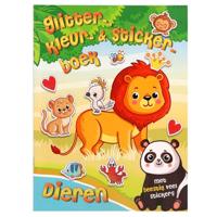 Glitter Kleur en Stickerboek Dieren - thumbnail