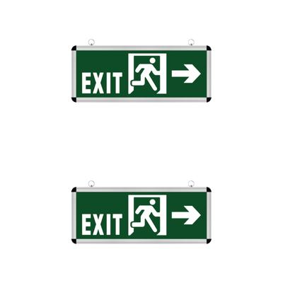 LED Noodverlichting Exit - 2 Pack - Rabonta Links/Rechts - Hangend - 3W