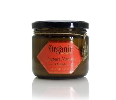 Geurkaars van Soja Was Organic Goodness Orange