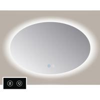 Spiegel Sanicare TuTTi Ovaal 90x140 cm met LED Ambiance Rondom en spiegelverwarming - thumbnail