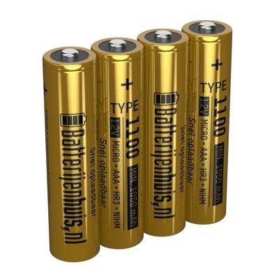 AAA 1100mAh Oplaadbare Batterijen 4x