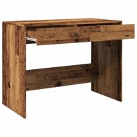 Bureau 101x50x76,5 cm bewerkt hout oud houtkleurig - thumbnail