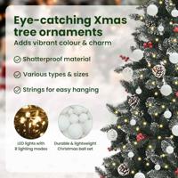 Kunstkerstboom met 300 LED Groen 180 cm PVC en Plastic en Staal - thumbnail