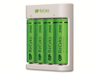 GP - ReCyko Battery Charger E411 USB - incl. 4 x AA 2100 mAh Batteries