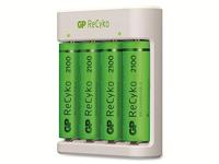 GP - ReCyko Battery Charger E411 USB - incl. 4 x AA 2100 mAh Batteries - thumbnail