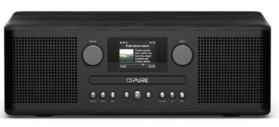 Pure Classic C-D6i Black-Black Ash EU/UK Zakradio met internetradio Internet, DAB+, FM AUX, DAB+, USB Zwart, Es