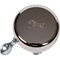 Widek bel gouden leeuw met stalen klepel chroom - thumbnail