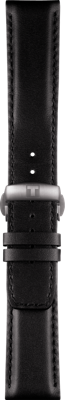 Horlogeband Tissot T600044069 Leder Zwart 22mm