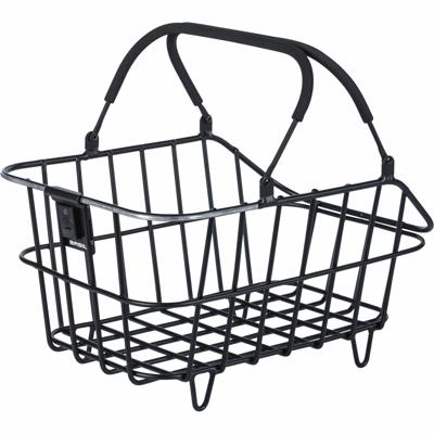 Basil cento alu multi system nordlicht - fietsmand - achterop - zwart