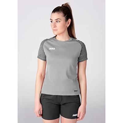 JAKO 6122D T-Shirt Performance Dames - Zachtgrijs/Steengrijs - 42 - thumbnail