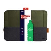Trust laptop sleeve voor 16 inch laptops, groen - thumbnail
