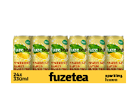 Fuze Tea sparkling black tea blik (24x 33cl) - thumbnail