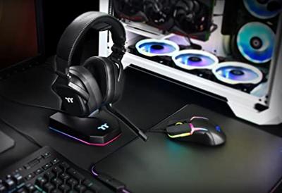 Thermaltake Argent H5 Stereo Gaming Headset Over Ear headset Kabel Stereo Zwart Volumeregeling, Microfoon uitschakelbaar (mute) Gamen