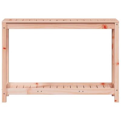VidaXL Oppottafel met schap 108x35x75 cm massief douglashout - thumbnail