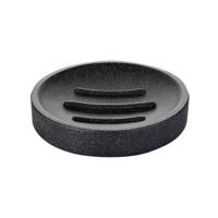 Zeephouder Sapho Stone Vrijstaand 10.8x2.1 cm Polyresin Zwart - thumbnail