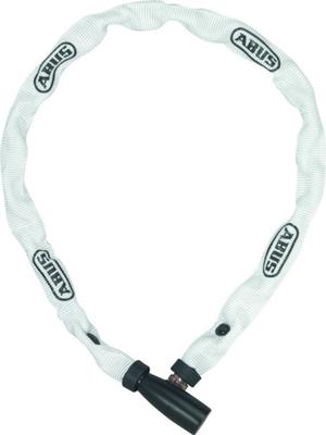 Abus kettingslot 1500/60 web wit - 4mm dik - 60cm - sportieve witte fietsslot