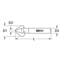 KS Tools 336.0040 3360040 Kegelverzinkboor 25 mm Staal 1 stuk(s) - thumbnail