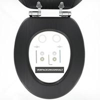 Toiletzitting Tiger Blackwash Softclose Hout Zwart - thumbnail