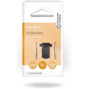 Nedis D-Sub-Connectorbehuizing | D-SUB 9-Pin | Neutraal | Vernikkeld | PVC | Zwart | Doos - CCGB52890BK